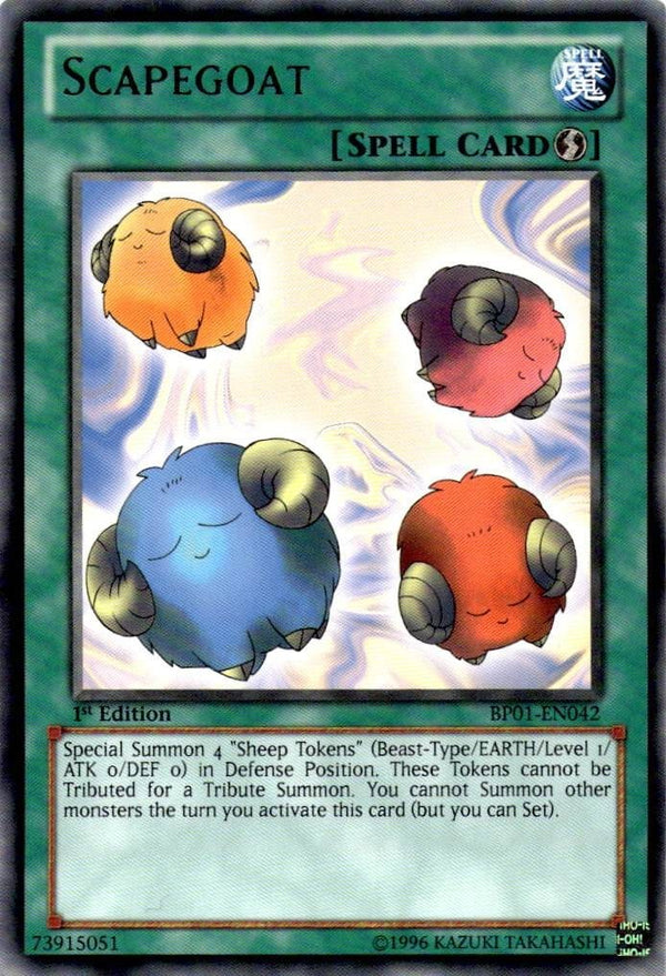 Yugioh Scapegoat BP01-EN042 Rare 1st Edition VLP/NM