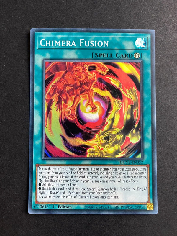 Yugioh Chimera Fusion DUNE-EN052 Super Rare 1st Edition NM