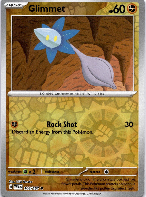 Pokemon Glimmet 108/167 Twilight Masquerade Reverse Holo NM