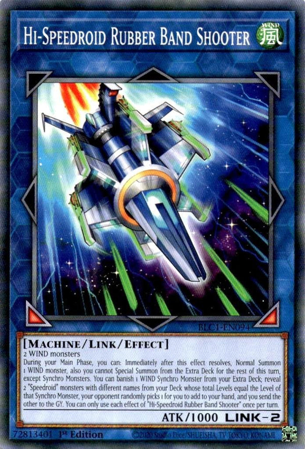 Yugioh Hi-Speedroid Rubber Band Shooter BLC1-EN094 Common 1st Edition NM