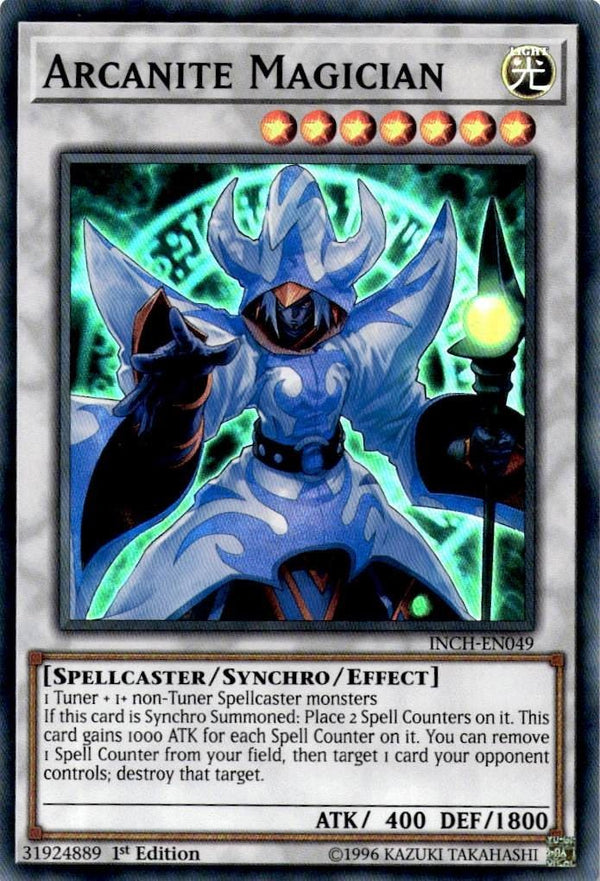 Yugioh Arcanite Magician INCH-EN049 Super Rare 1st Edition LP/NM