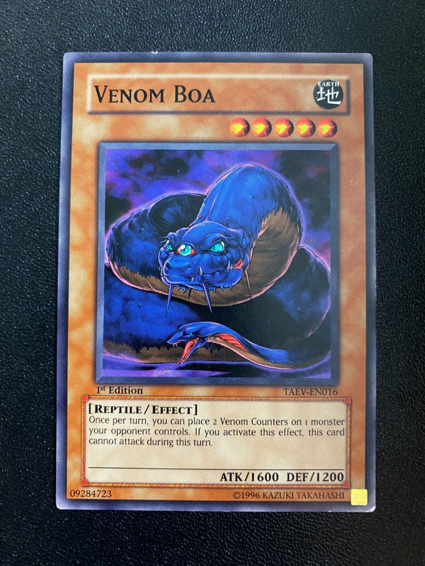 Yugioh Venom Boa TAEV-EN016 Common 1st Edition MP