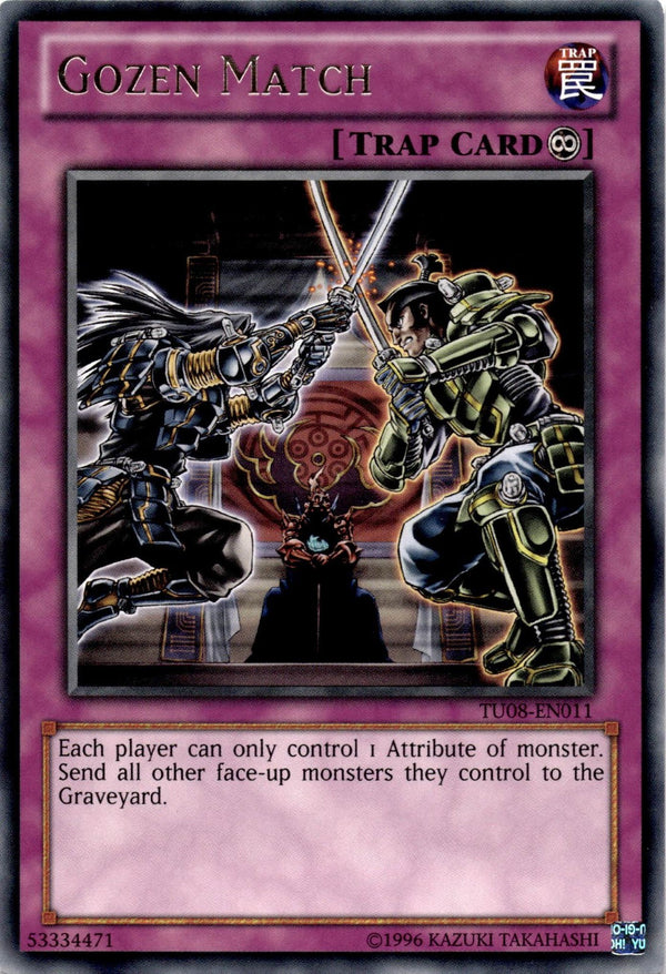 Yugioh Gozen Match TU08-EN011 Rare 1st Edition VLP/NM