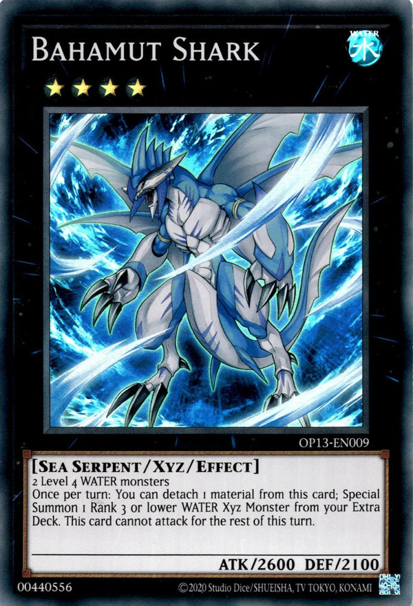 Yugioh Bahamut Shark OP13-EN009 Super Rare Unlimited Edition LP