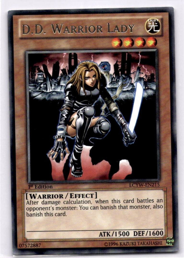 Yugioh D.D. Warrior Lady LCYW-EN215 Rare 1st Edition NM