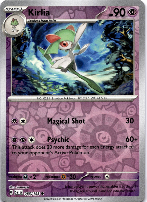 Pokemon Kirlia 085/198 Scarlet Violet Base Reverse Holo NM