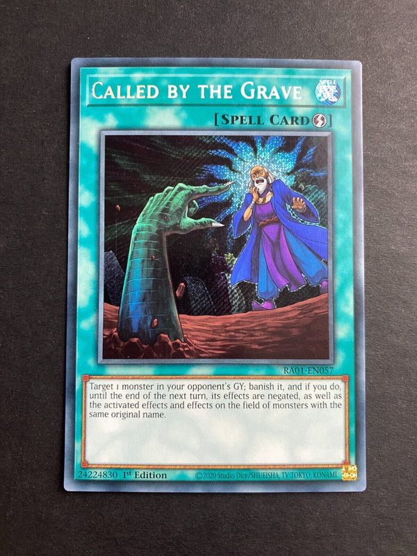 Yugioh Called by the Grave RA01-EN057 Secret Rare 1st Edition VLP/NM