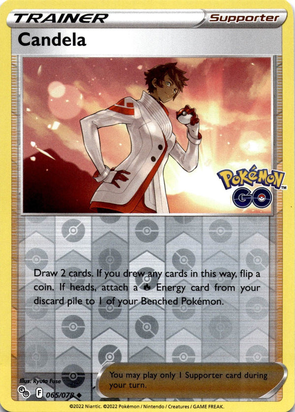 Pokemon Candela 065/078 Pokemon Go Reverse Holo NM
