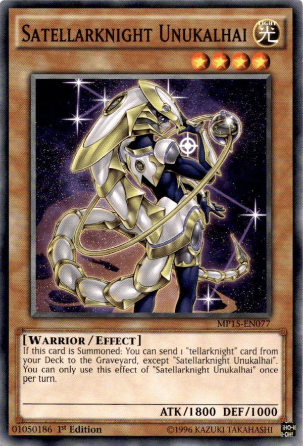 Yugioh Satellarknight Unukalhai MP15-EN077 Common 1st Edition NM
