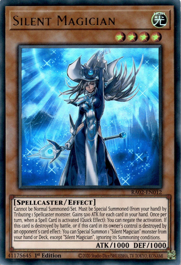 Yugioh Silent Magician RA02-EN012 Ultra Rare 1st Edition NM