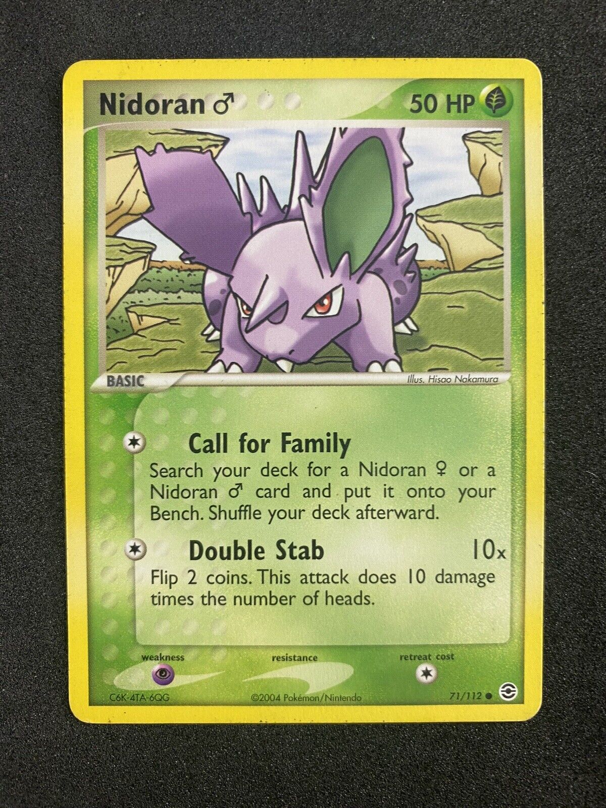 Pokemon Nidoran 71/112 Common EX Fire Red & Leaf Green VLP