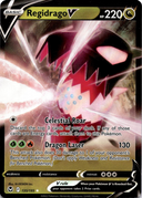 Pokemon Regidrago V 135/195 Silver Tempest Full Art Holo NM