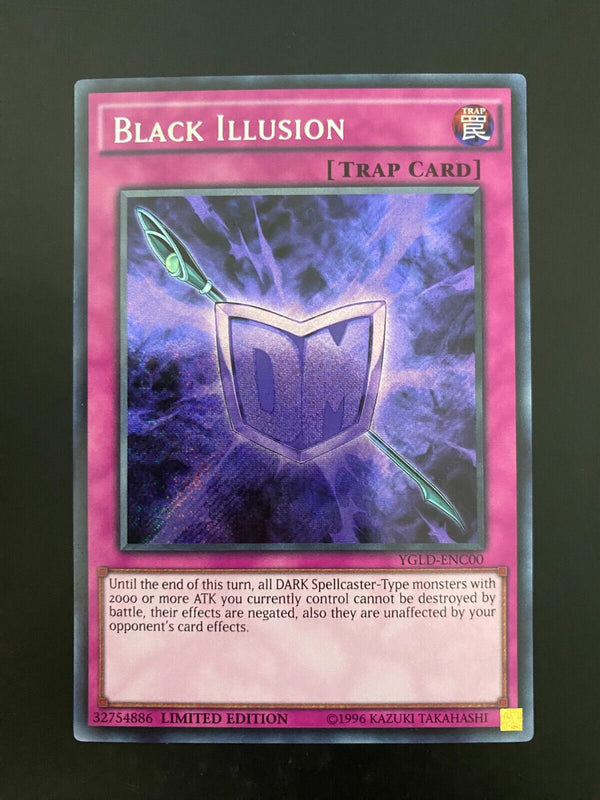 Yugioh Black Illusion YGLD-ENC00 Secret Rare Limited Edition NM/MINT