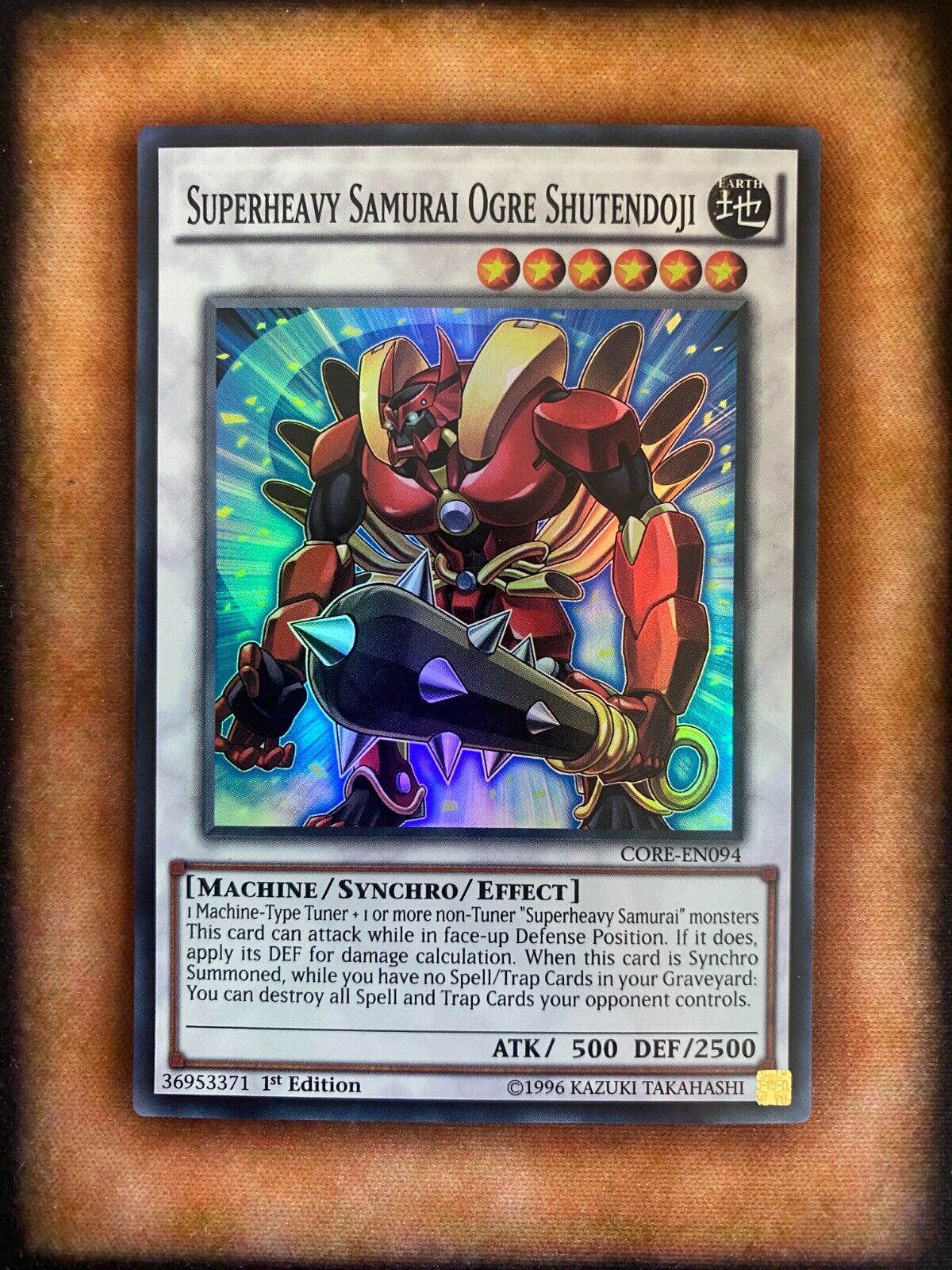 Yugioh Superheavy Samurai Ogre Shutendoji CORE-EN094 Super Rare 1st Ed NM/MINT