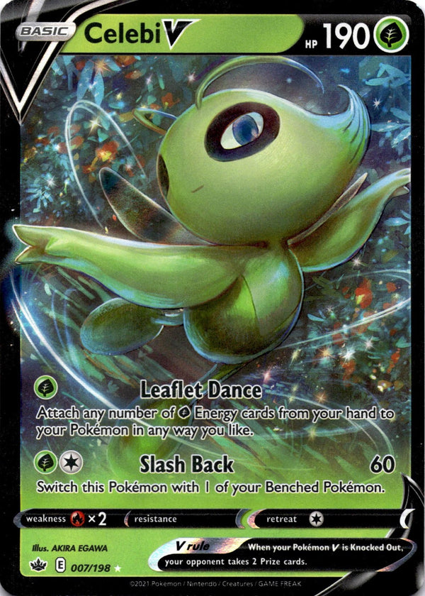 Pokemon Celebi V 007/198 Chilling Reign Full Art Holo LP