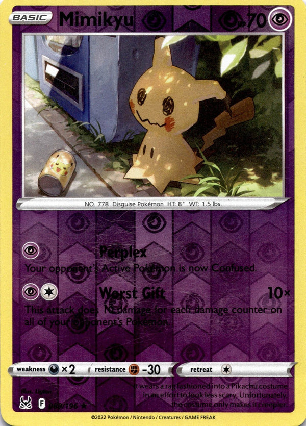Pokemon Mimikyu 080/196 Lost Origin Reverse Holo MP