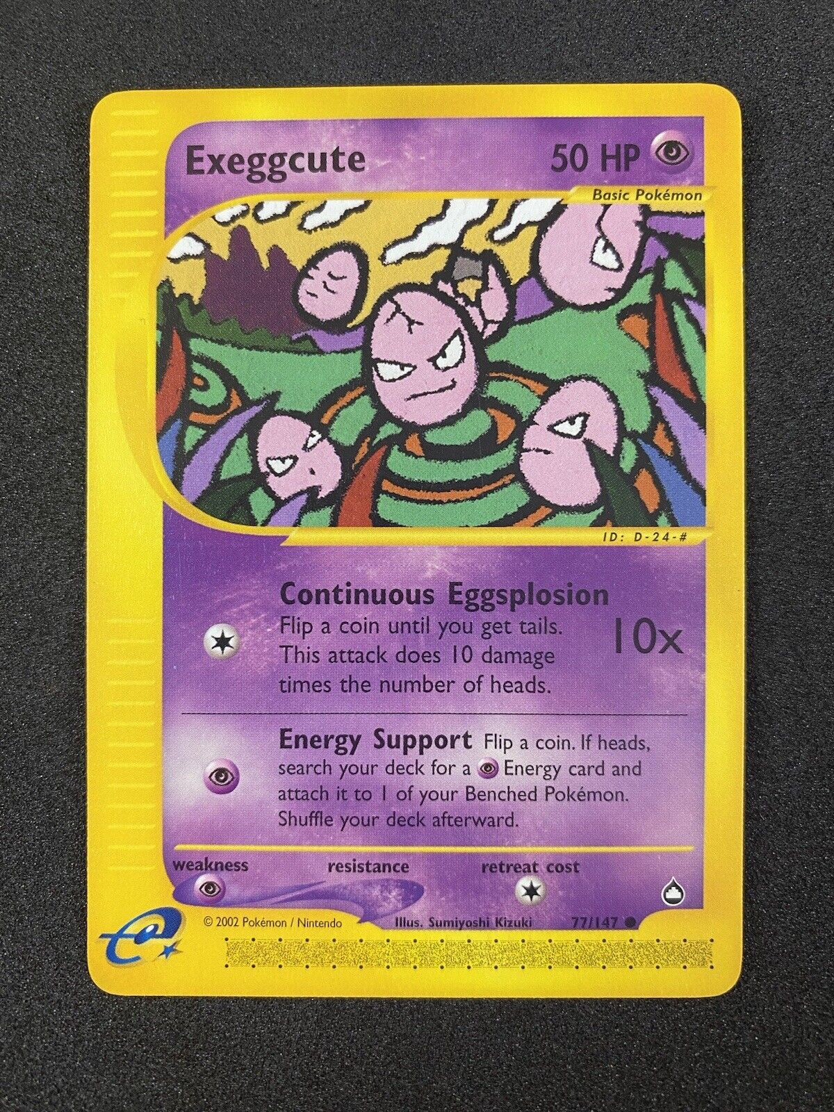 Pokemon Exeggcute 77/147 Common Aquapolis NM