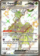 Pokemon Espathra ex 214/091 Paldean Fates Full Art Holo NM