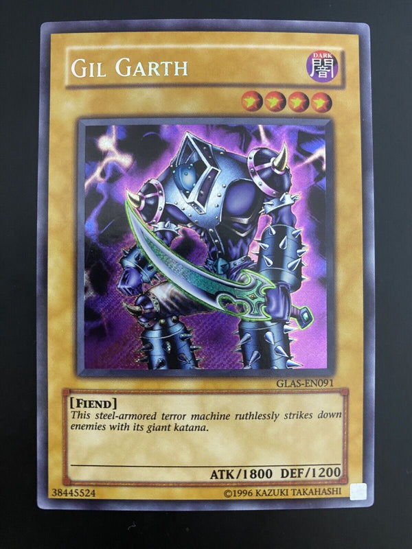 Yugioh Gil Garth GLAS-EN091 Secret Rare Unlimited EURO LP