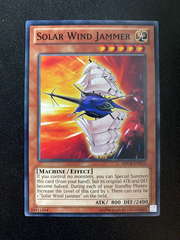 Yugioh Solar Wind Jammer SDCR-EN013 Common Unlimited Edition LP