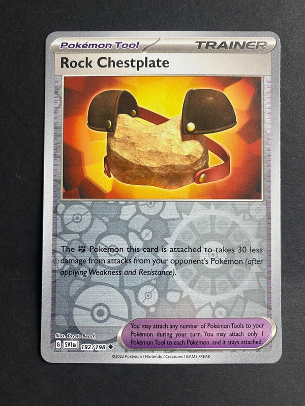 Pokemon Rock Chestplate 192/198 Scarlet Violet Base Reverse Holo VLP/NM