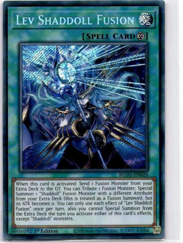 Yugioh Lev Shaddoll Fusion BLGG-EN024 Secret Rare 1st Edition NM