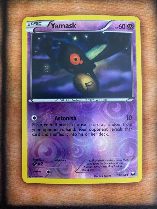 Pokemon Yamask 51/108 Dark Explorers Reverse Holo NM/MINT