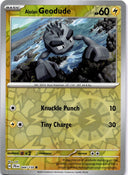 Pokemon Alolan Geodude 044/159 Journey Together Reverse Holo NM