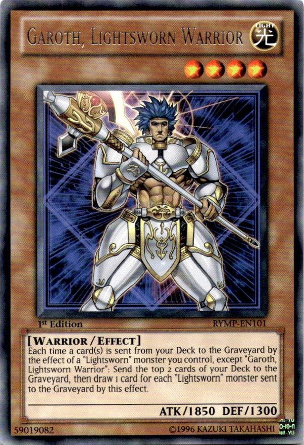 Yugioh Garoth, Lightsworn Warrior RYMP-EN101 Rare 1st Edition LP/NM