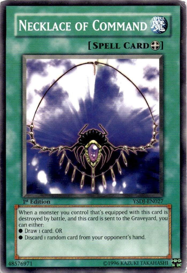 Yugioh Necklace of Command YSDJ-EN027 Common 1st Edition MP