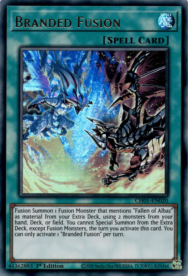 Yugioh Branded Fusion CH01-EN020 Ultra Rare 1st Edition NM