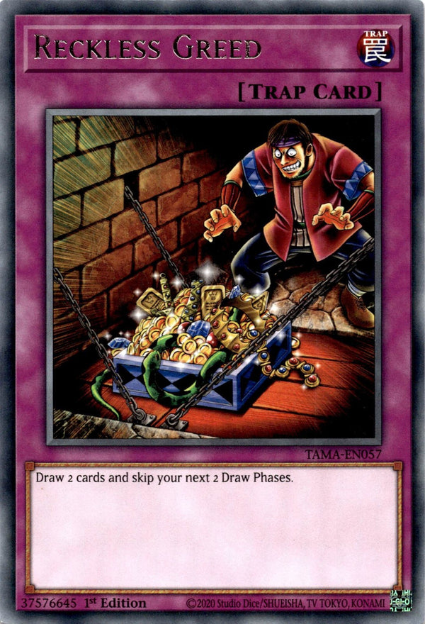 Yugioh Reckless Greed TAMA-EN057 Rare 1st Edition NM