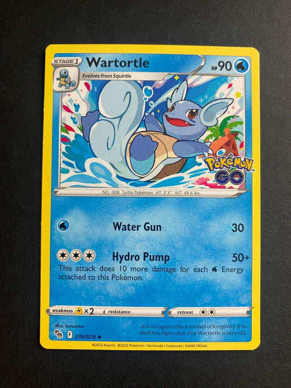 Pokemon Wartortle 016/078 Pokemon Go Non Holo NM
