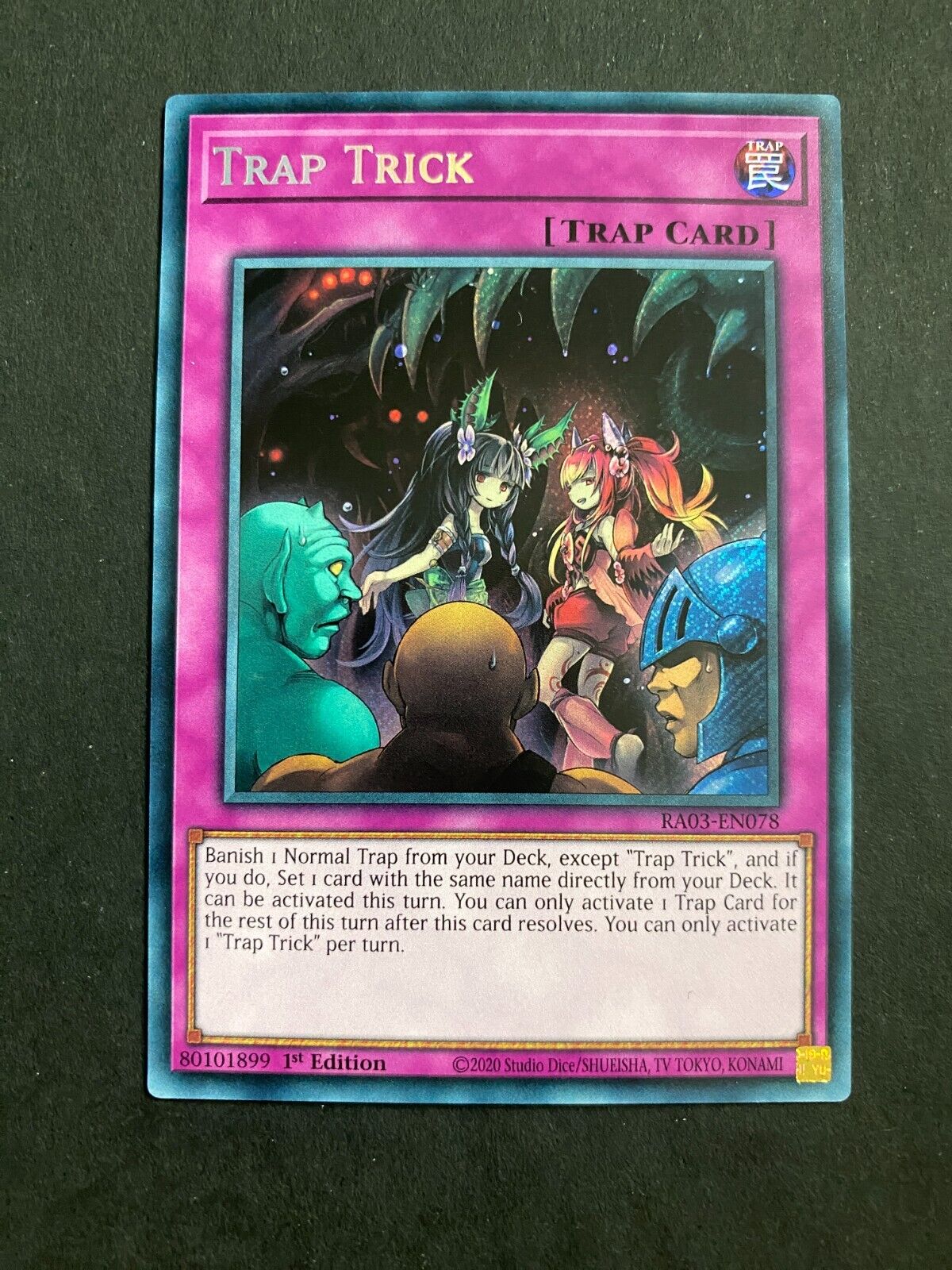 Yugioh Trap Trick RA03-EN078 Secret Rare 1st Edition NM