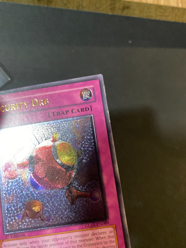 Yugioh Security Orb GLAS-EN089 Ultimate Rare 1st Edition Euro HP/MP