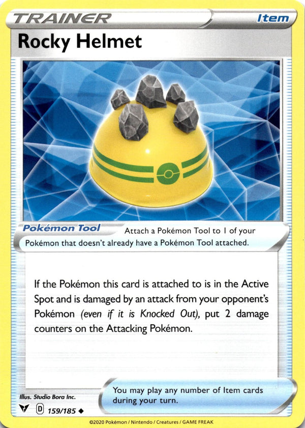Pokemon Rocky Helmet 159/185 Vivid Voltage Non Holo NM