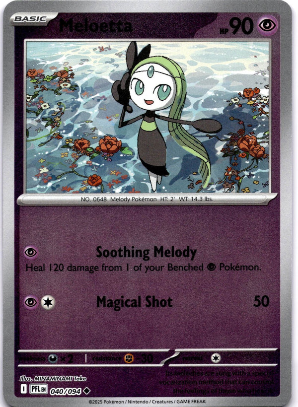 Pokemon Meloetta 040/094 Phantasmal Flames Reverse Holo NM