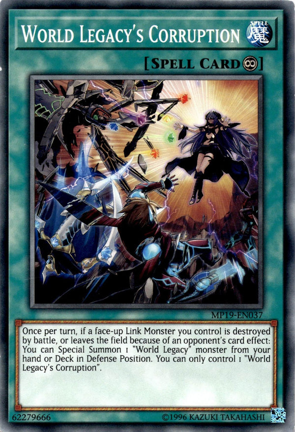 Yugioh World Legacy's Corruption MP19-EN037 Common 1st Edition LP