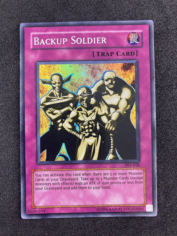 Yugioh Backup Soldier PSV-028 Super Rare Unlimited VLP-NM