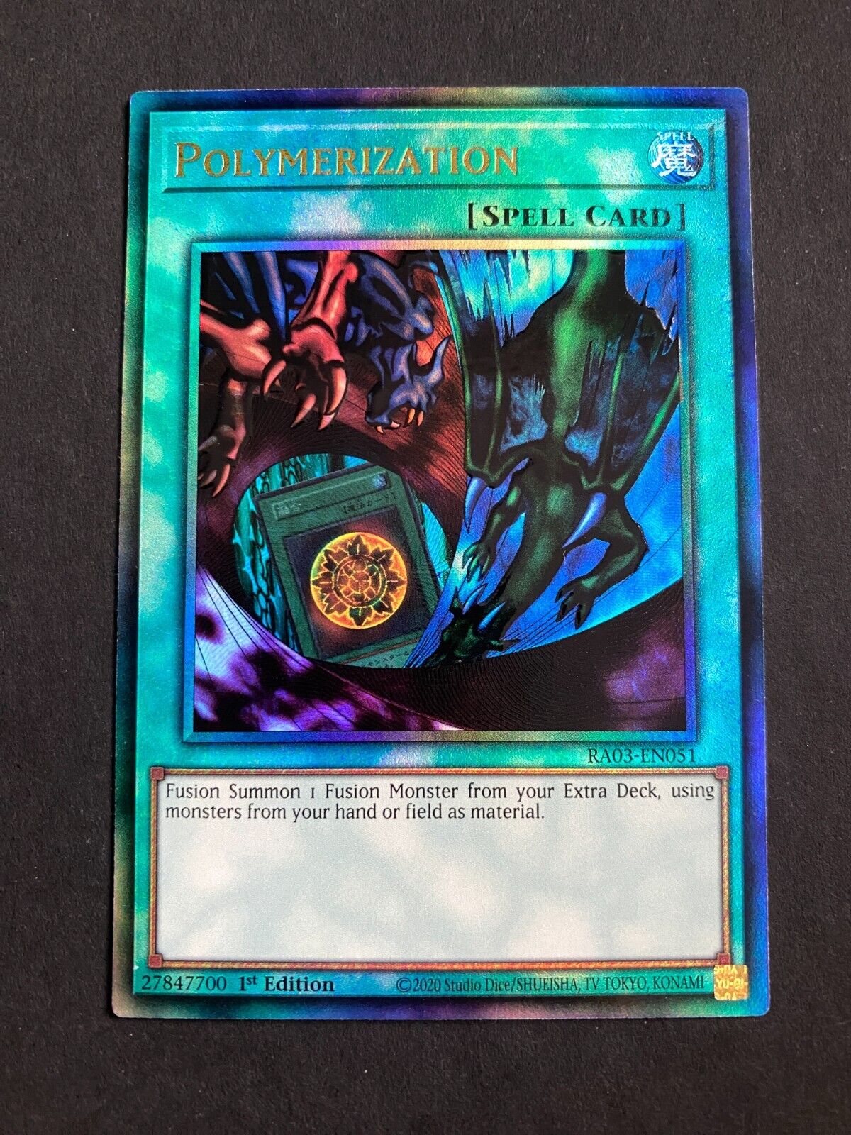 Yugioh Polymerization RA03-EN051 Prismatic Ultimate Rare 1st Edition NM