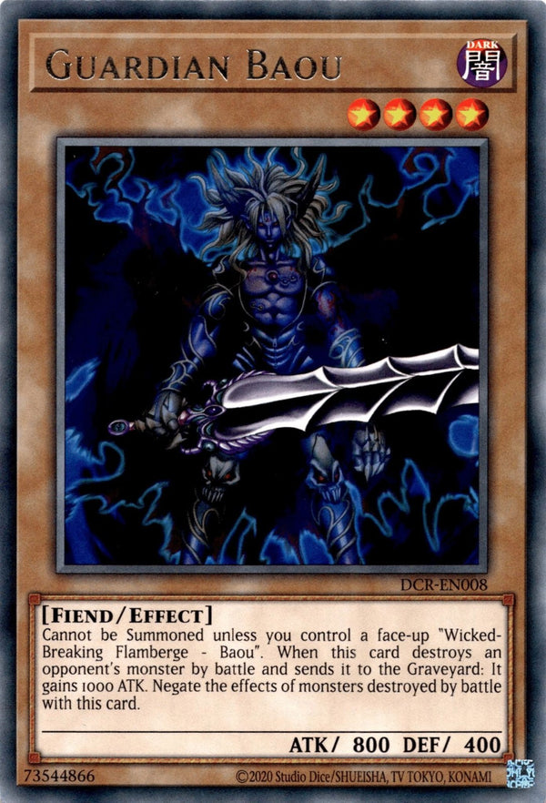 Yugioh Guardian Baou DCR-EN008 Rare Unlimited Edition NM