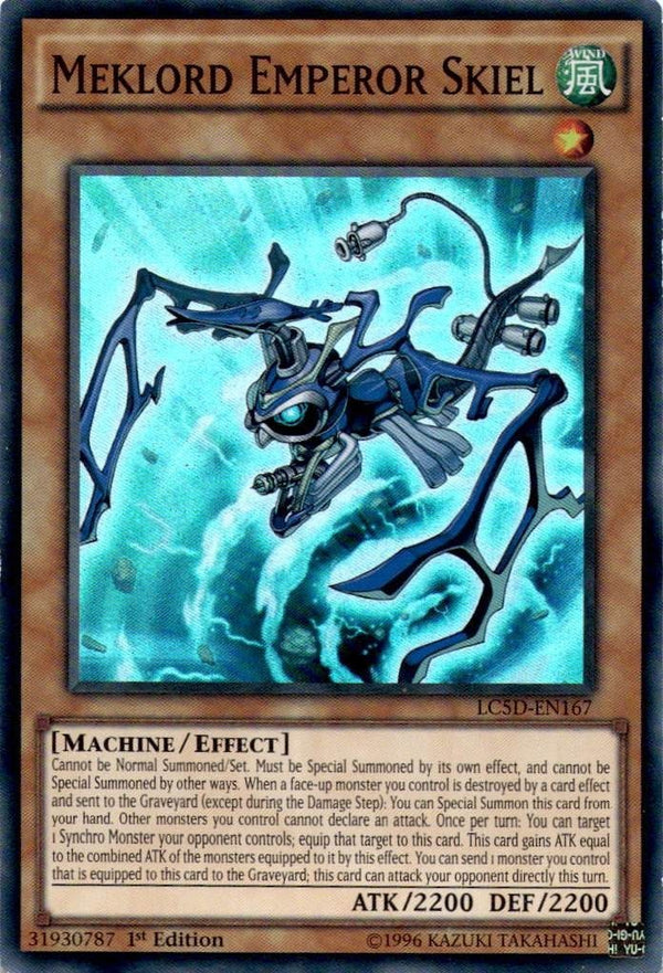 Yugioh Meklord Emperor Skiel LC5D-EN167 Super Rare 1st Edition LP