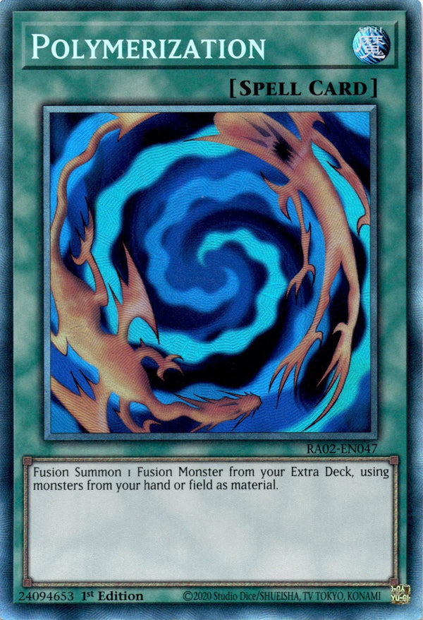 Yugioh Polymerization RA02-EN047 Collector’s Rare 1st Edition NM
