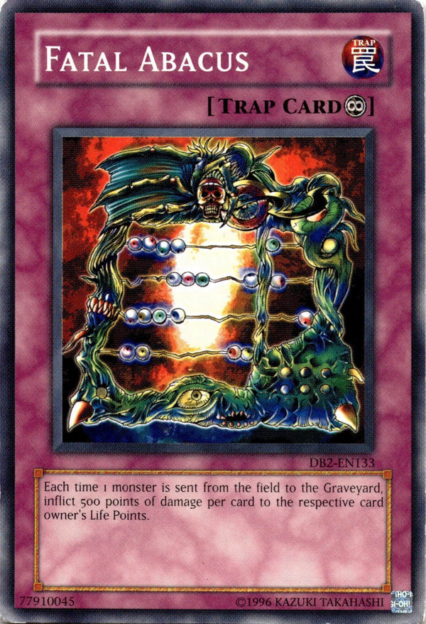 Yugioh Fatal Abacus DB2-EN133 Common Unlimited Edition MP