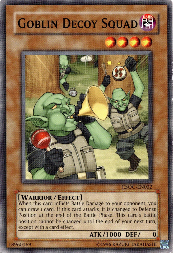 Yugioh Goblin Decoy Squad CSOC-EN032 Common Unlimited Edition MP/LP