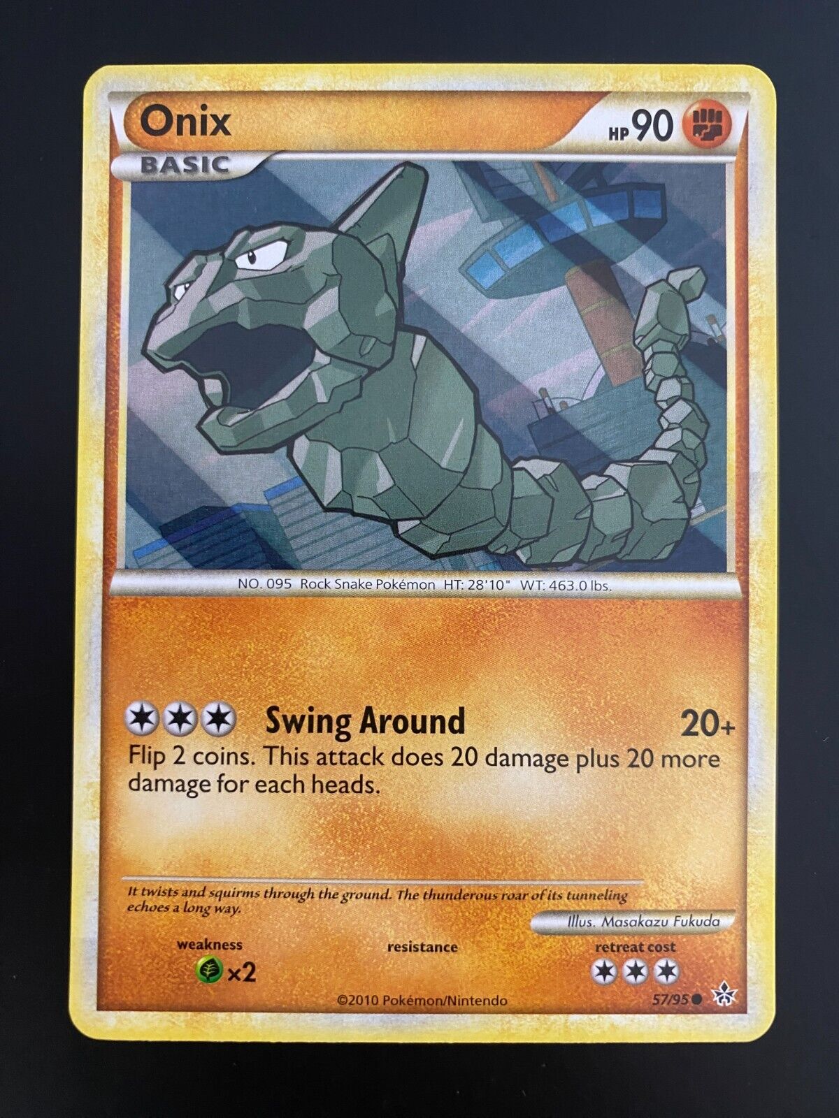 Pokemon Onix 57/95 HGSS Unleashed Non Holo VLP-LP