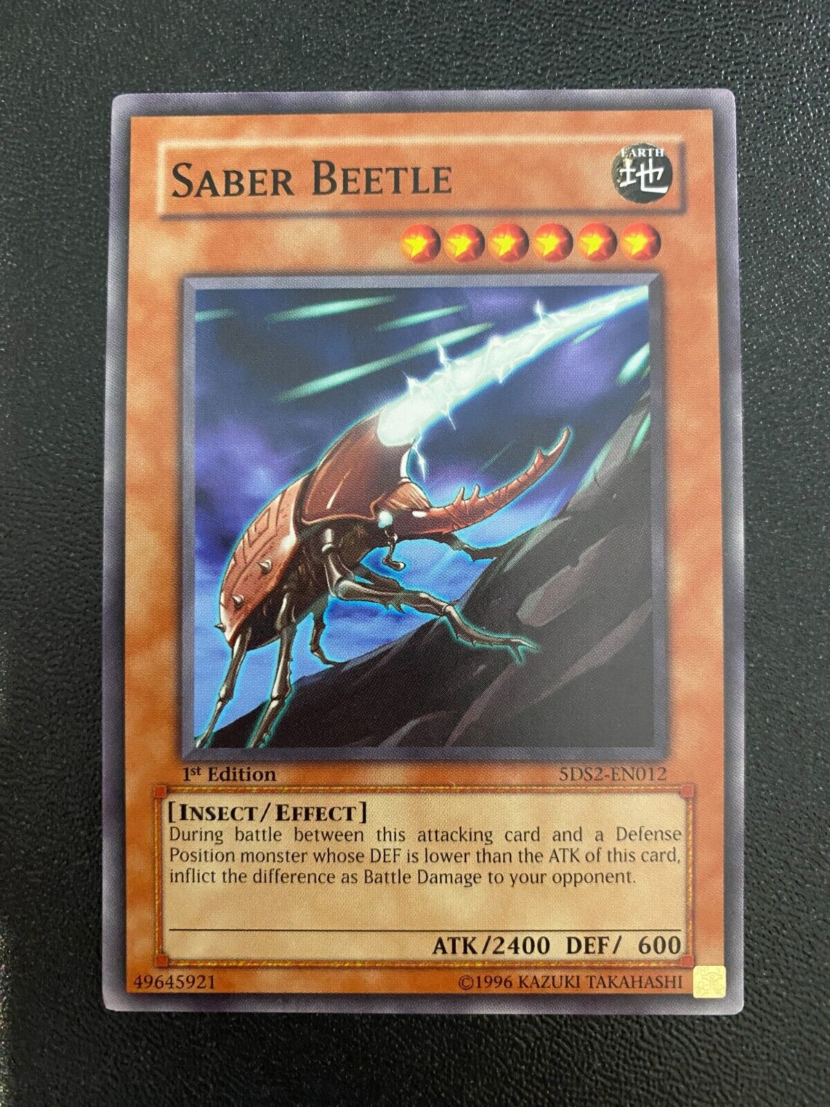 Yugioh Saber Beetle 5DS2-EN012 Common 1st Edition VLP/NM