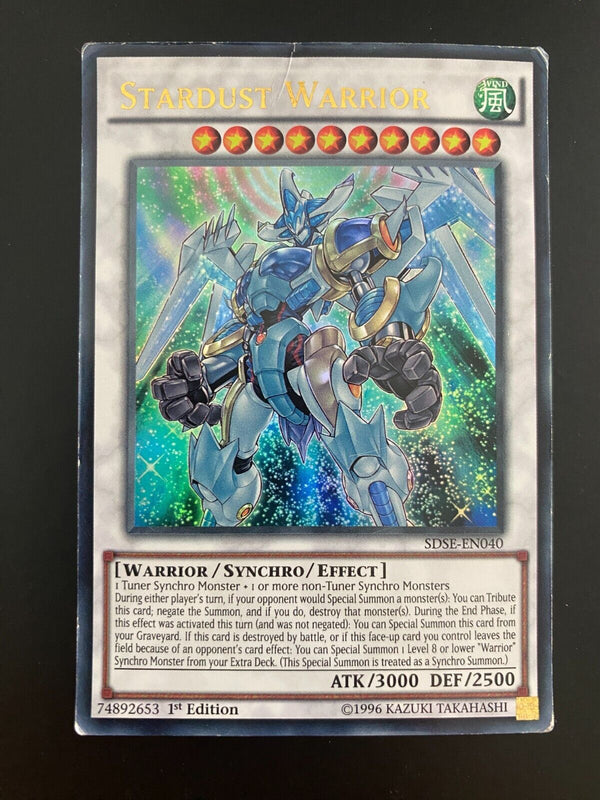 Yugioh Stardust Warrior SDSE-EN040 1st Edition HP