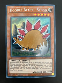 Yugioh Doodle Beast - Stego BLCR-EN032 1st Edition Secret Rare NM