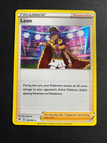 Pokemon Leon 154/185 Vivid Voltage Holo VLP/NM